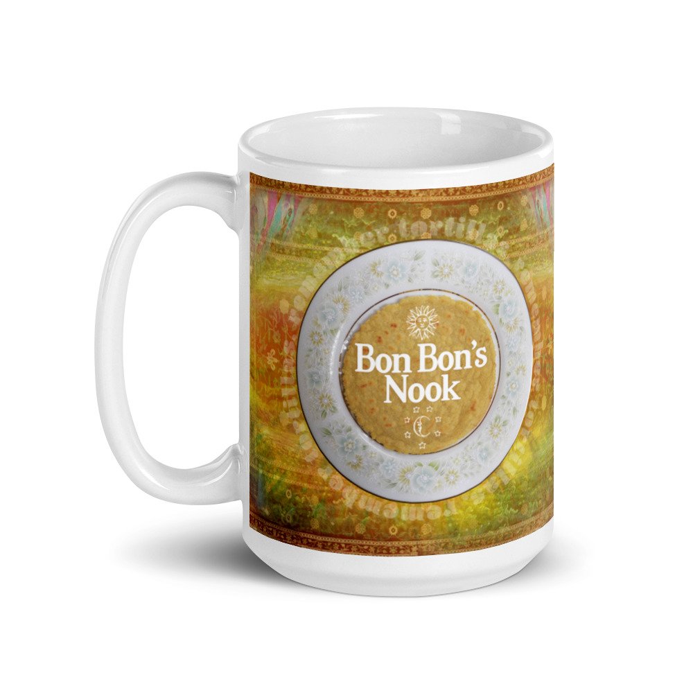 Bon Bon's Nook Wall Sign - White glossy mug - Image 2