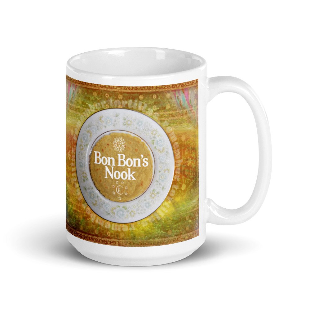 Bon Bon's Nook Wall Sign - White glossy mug